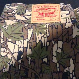 Levi's/Supreme camo print jeans. 36x34 NWOT. Never worn.